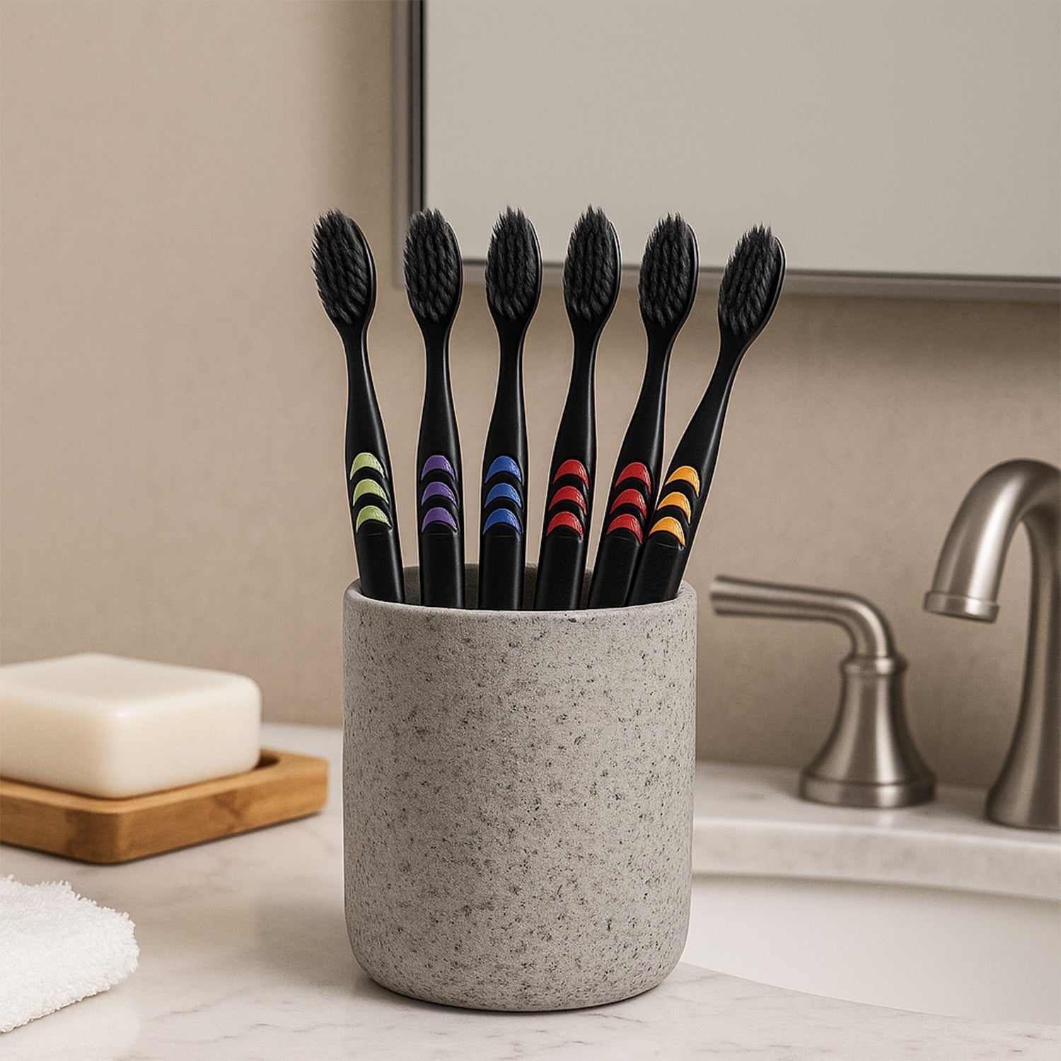 Soft Toothbrush With Plastic Round Box for Men and Women, Kids, Adults Plastic Toothbrush (10 pcs Set) Soft Toothbrush With Plastic Round Box for Men and Women, Kids, Adults Plastic Toothbrush (10 pcs Set)